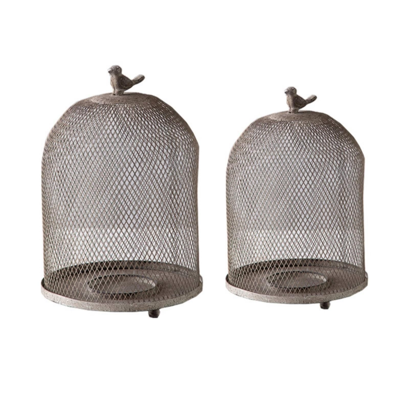 KESOTO Portacandele Vintage Portacandela Candelabro Gabbia Uccellini Rotonda Stabilità E Stile Classico Adatto per Soggiorno Camera da Letto Tavolo Centrotavola