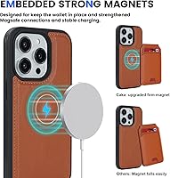 Vista 339 de Havaya Funda para iPhone 13 Pro Max y iPhone 12 Pro Max, cartera compatible con magsaf 2 en 1, desmontable magnética con tarjetero y ranura trasera