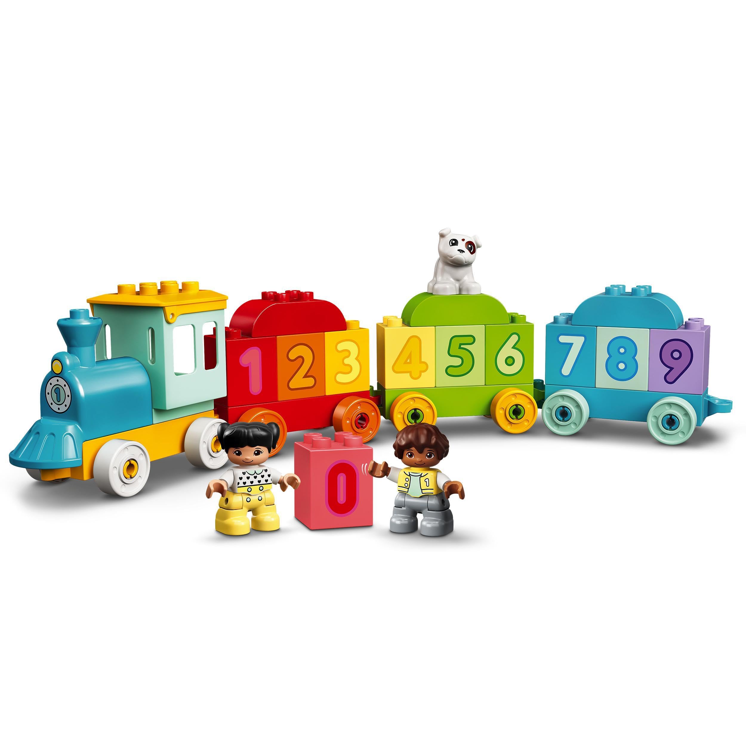 LEGO DUPLO Pierwsze klocki Pociąg z cyferkami — nauka liczenia 10954 — zabawka konstrukcyjna; wprowadzenie do liczb i liczenia dla maluchów (23 elementy)