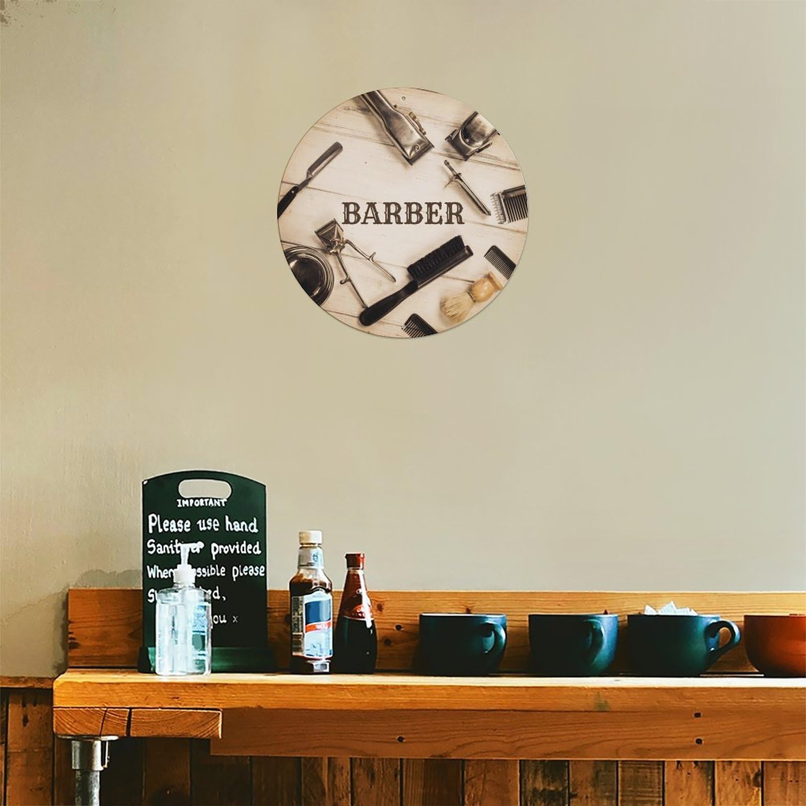 Metall-Blechschild im Vintage-Stil "Barber Clippers"