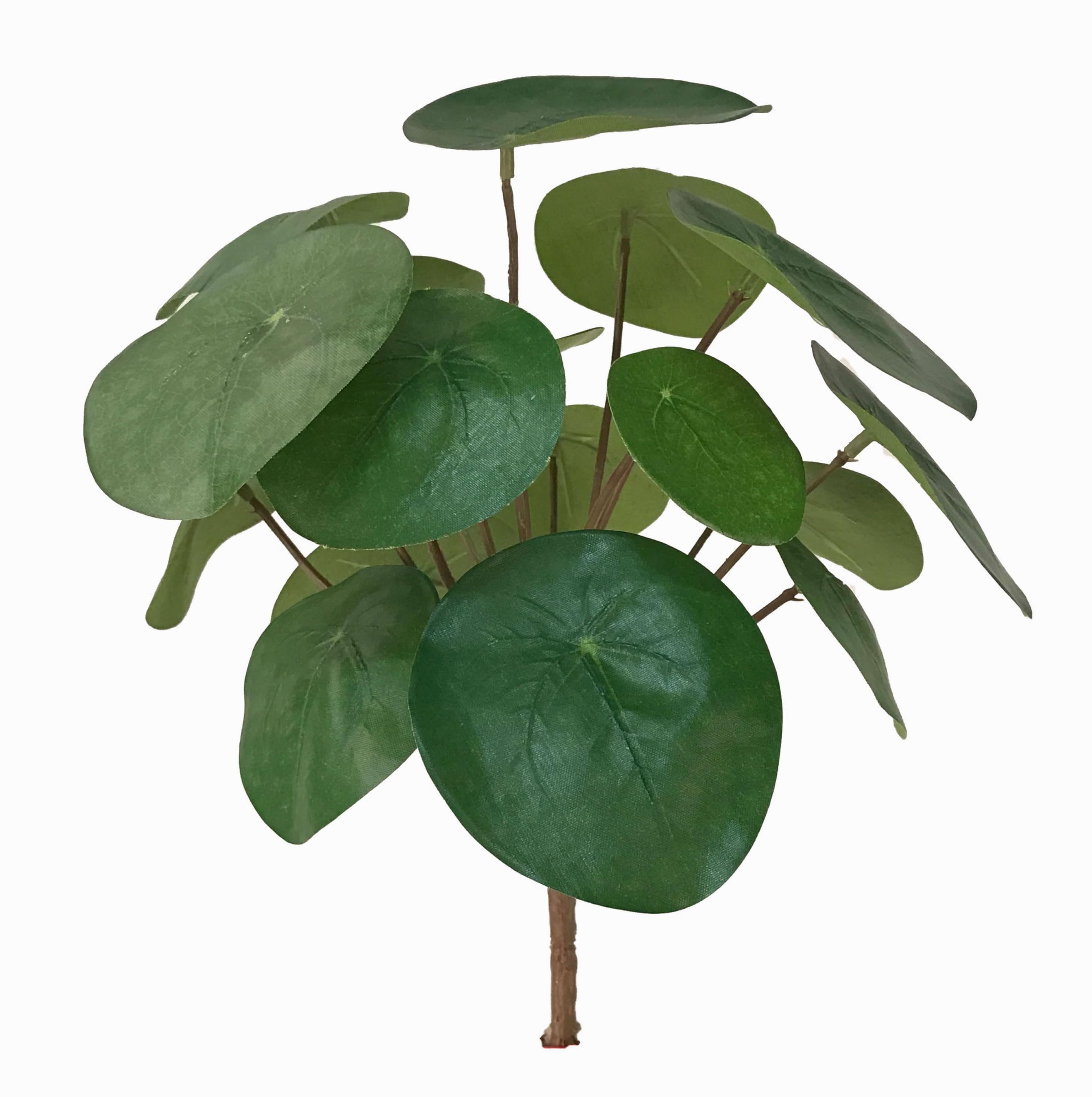 Artplants Green .De Fake Chinese Money Plant Sybil On Spike, 8"/20Cm - Artificial Cactus/False Chinese Money Plant