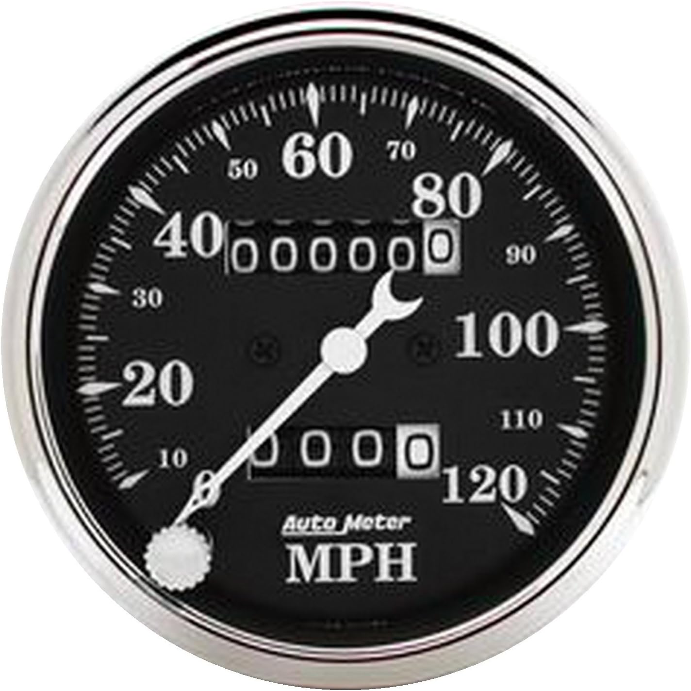 AUTO METER 1796 Old TYME Black Mechanical Speedometer,3.125 in.