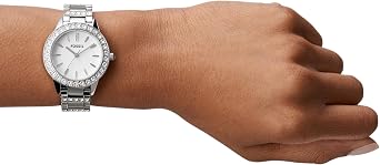 Fossil Women's Watch, Jesse Quartz Stainless Steel Three-Hand Watch for Women