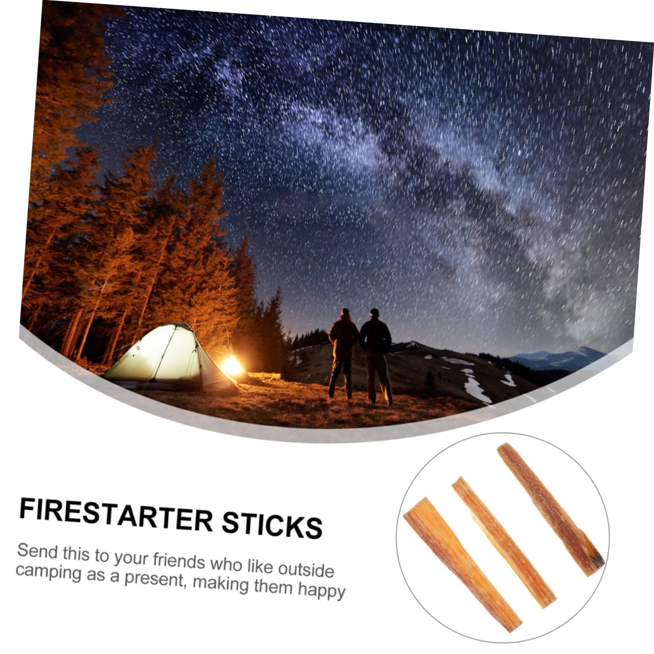 ifundom Kit Allume-feu Bois Naturel Séché pour Camping Barbecue Cheminée Poêle Four à Pizza Extérieur