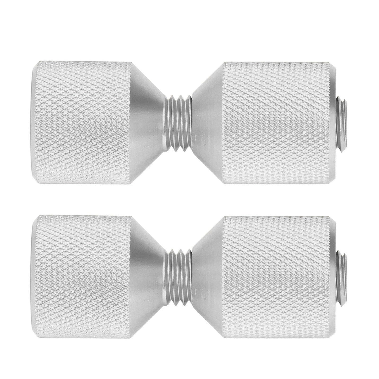 Double Hole Alignment Pin, Anodized Aluminium 1?1/8in Flange Alignment Pins for 0.5 to 14in 150LB Flanges Thread for Automotive Parts, Ships, and Large Machinery Pipe Flanges