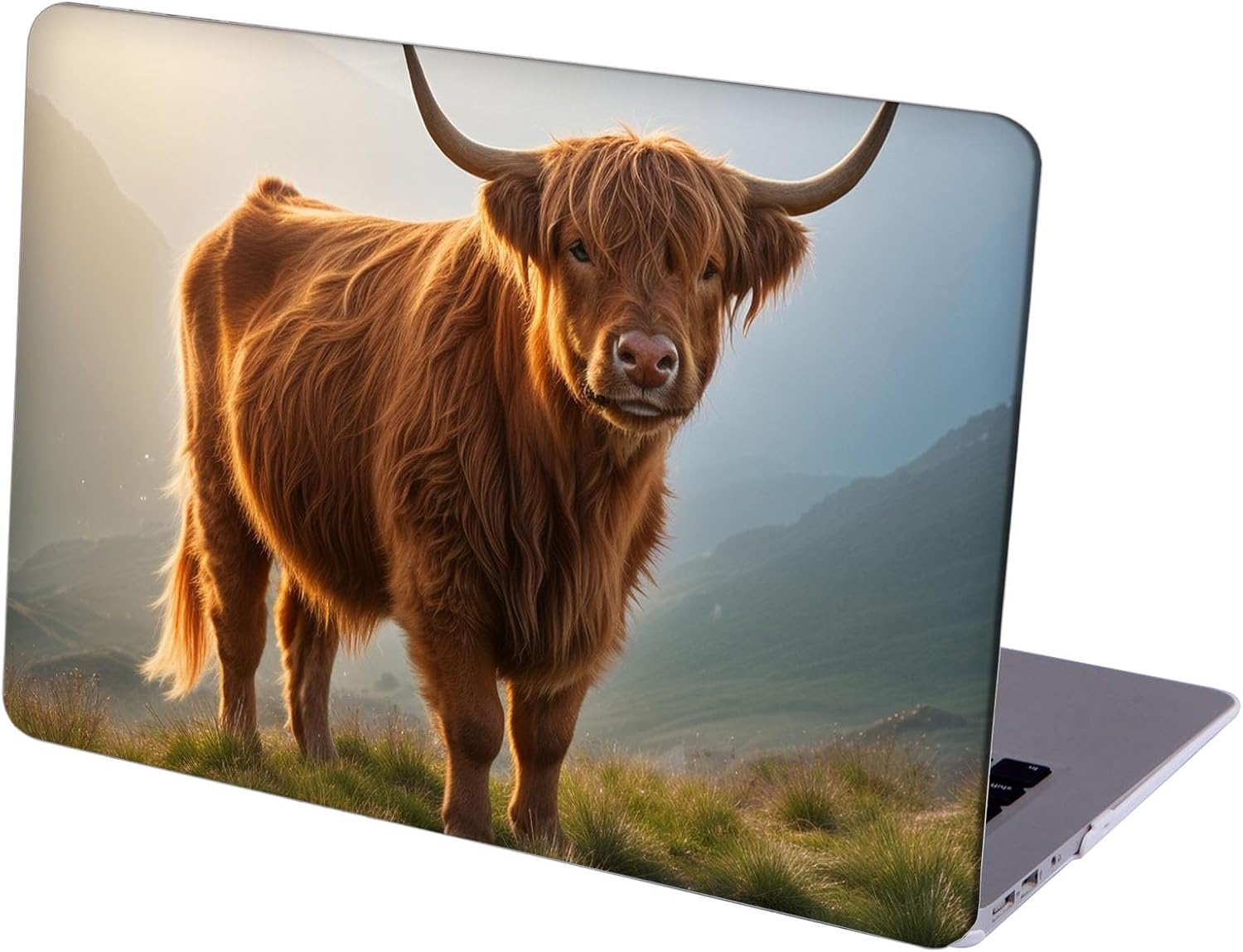 Compatible with MacBook Neo 13-inch, Hard Shell Case with Keyboard Cover and Screen Protector (A3404 A18 Pro chip, 2026 Release) - Highland Cow MC21597