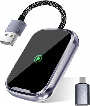 Wireless CarPlay & Android Auto Adapter 2 in 1, 2026 Upgrade 5G WiFi Dongle for Factory Wired CarPlay Cars, Convert Wired to Wireless for iPhone & Android, Plug & Play
