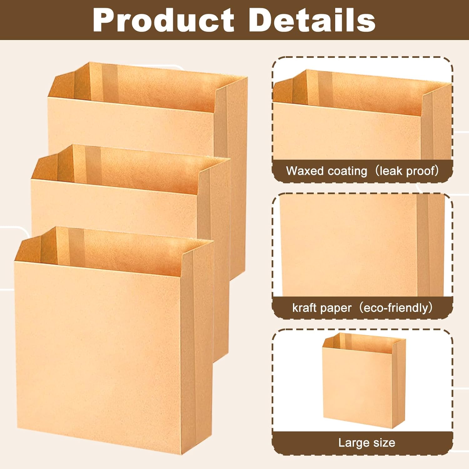 Foxtell 500 PCS 7.5×10in Feminine Hygiene Liner Bags, Waxed Sanitary Napkin Disposal Bags, Commercial Kraft Waxed Paper Bag, Feminine Hygiene Disposal Bag