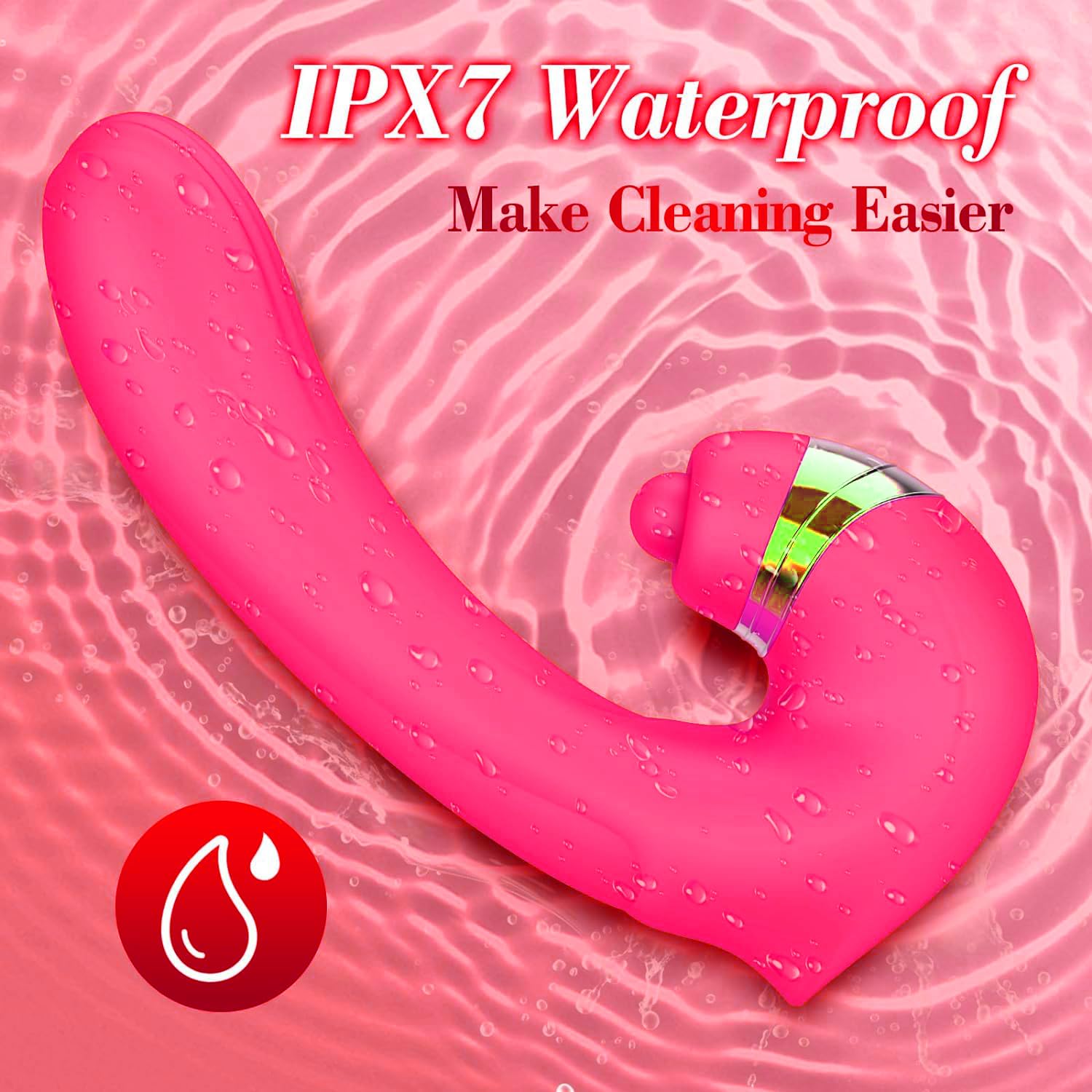 Vibrator Adult Sex Toys for Women - 4 in 1 Rotating Vibrator Dildo Slapping Clit Toy with 10 Vibrating Modes & 10 Rotating Modes, G Spot Clit Stimulator Pleasure Tools for Female Couples Games