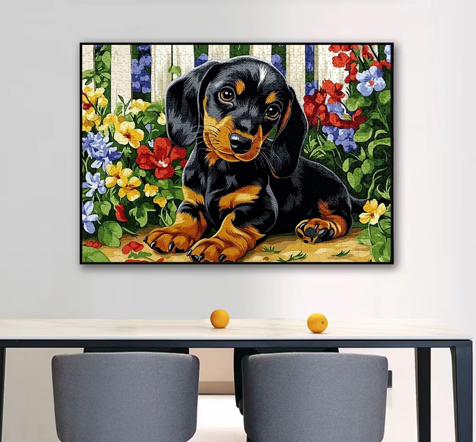 Cane Puzzle 1000 Pezzi Grandi Dimensioni per Adulti, Puzzle Animale Motivo Progettazione con Compact Box e Poster Incluso per Home Room Wall Decor Regalo Donna Men Gifts, Legna Jigsaw 75x50cm,Model230