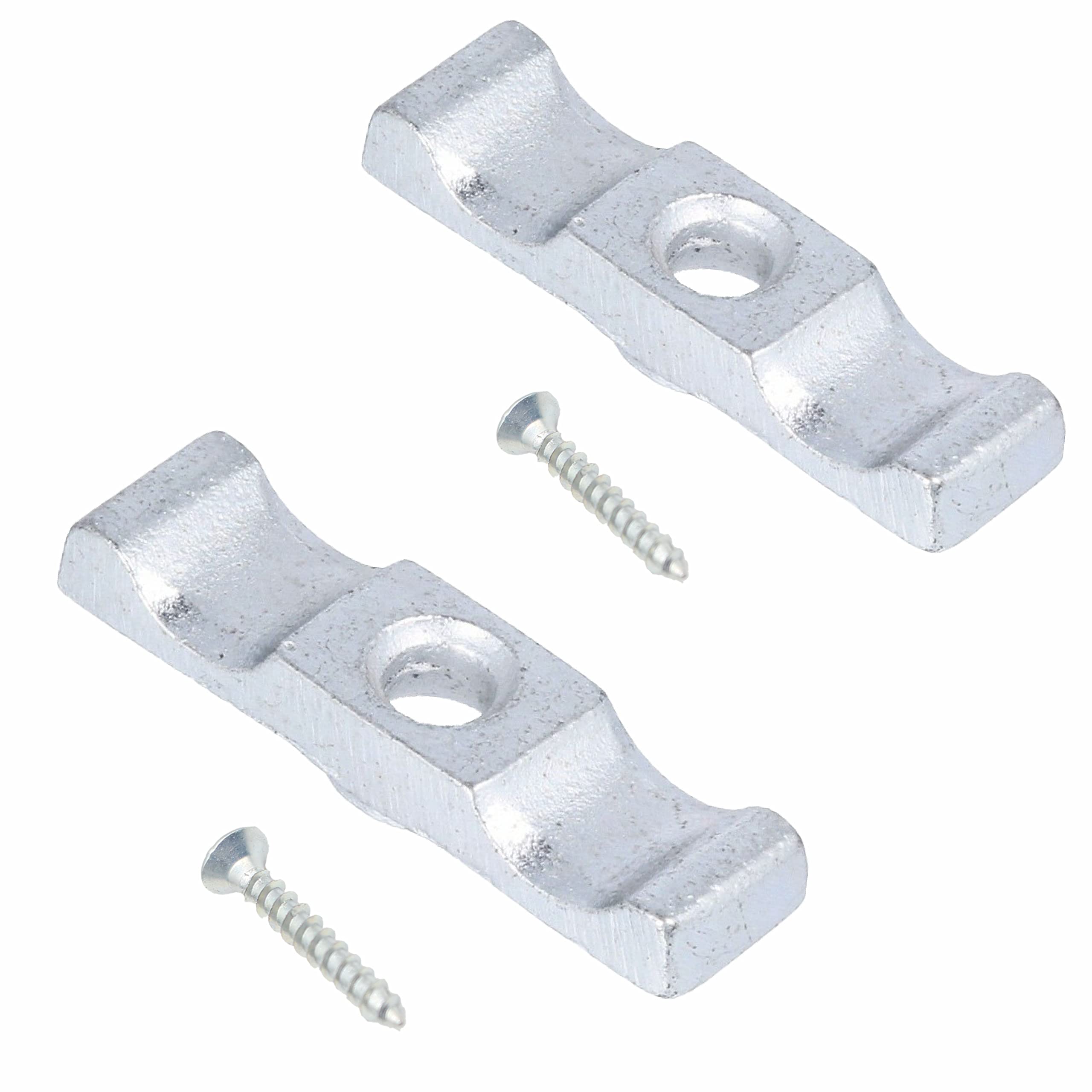 SUL Turn Button Latch, for Gates and Shed Door Turn Button Latch, Rabbit Hutch Cages, Thumb Turn Button with Fixing Screw - 50 mm (2)