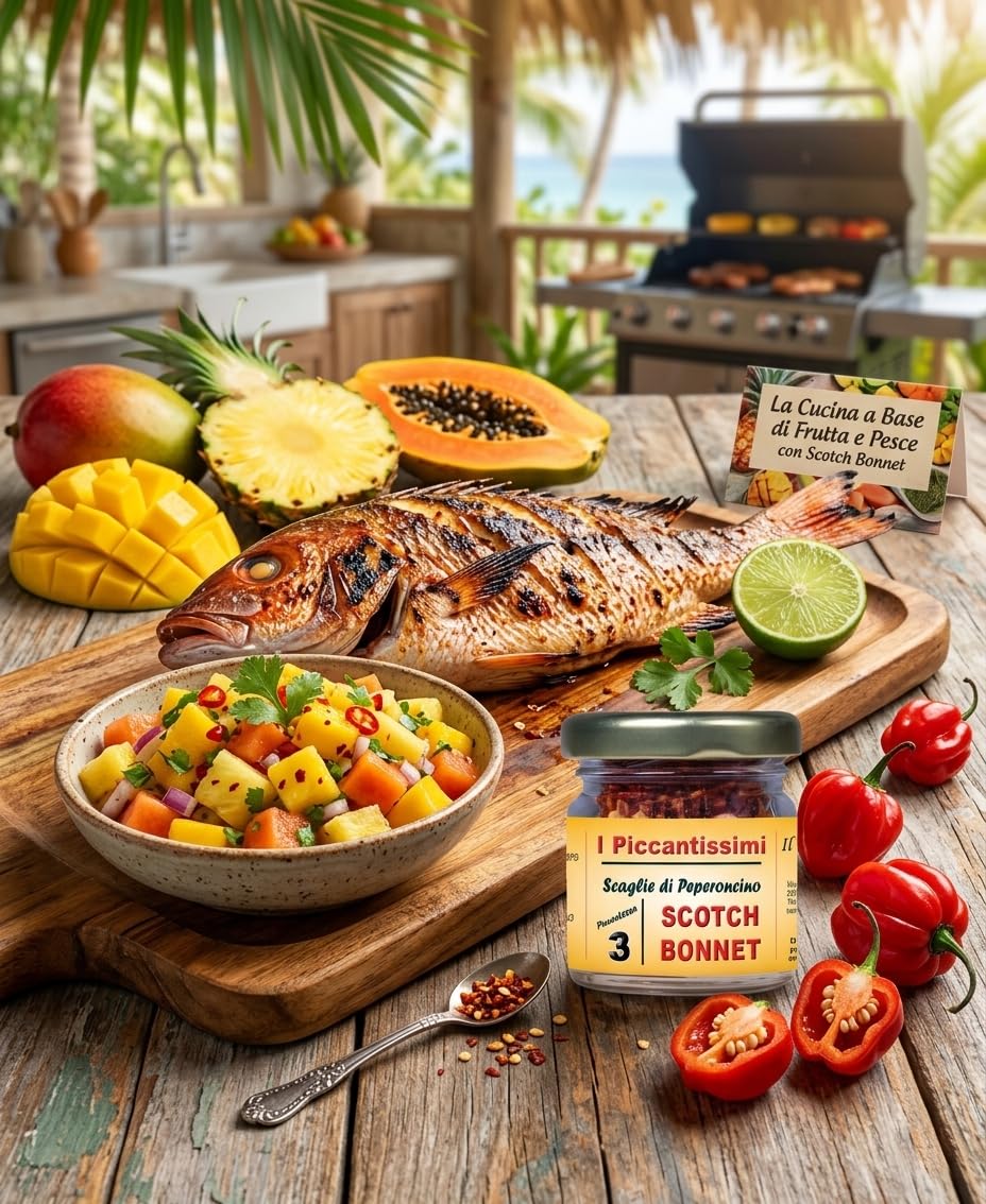 Scotch Bonnet Chile Extra Picante Hojuelas 300.000 SHU 15g