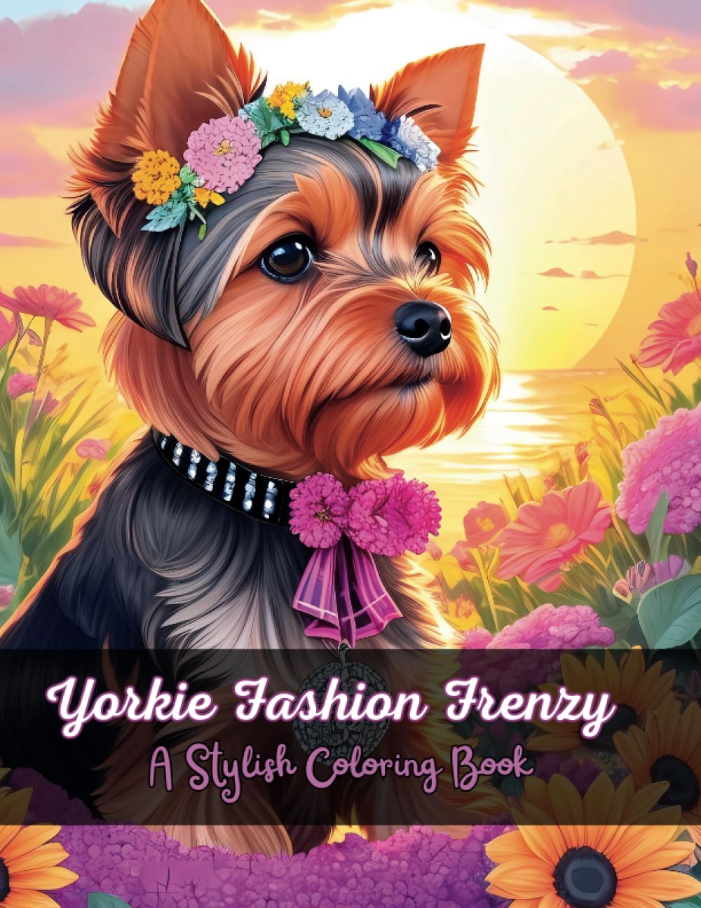 Yorkie Fashion Frenzy: A Stylish Coloring Book (Yorkie Terriers Coloring Series)
