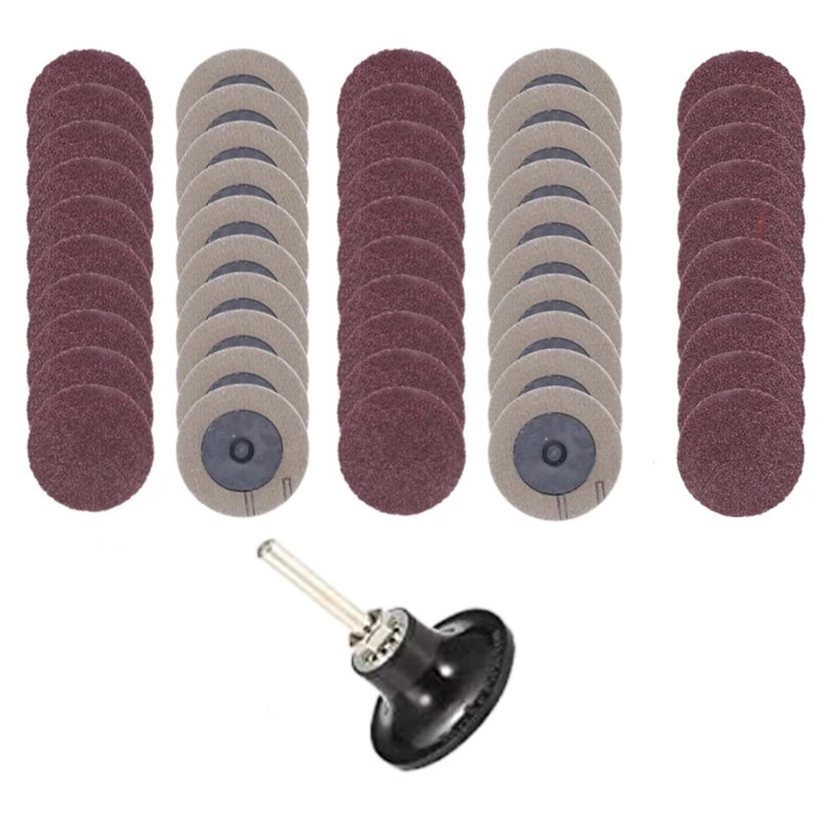 51Pcs 50mm 2" Sanding Disc Sander Pad Abrasive Tools Woodworking Finishing Rotary Tool Accessories(180)