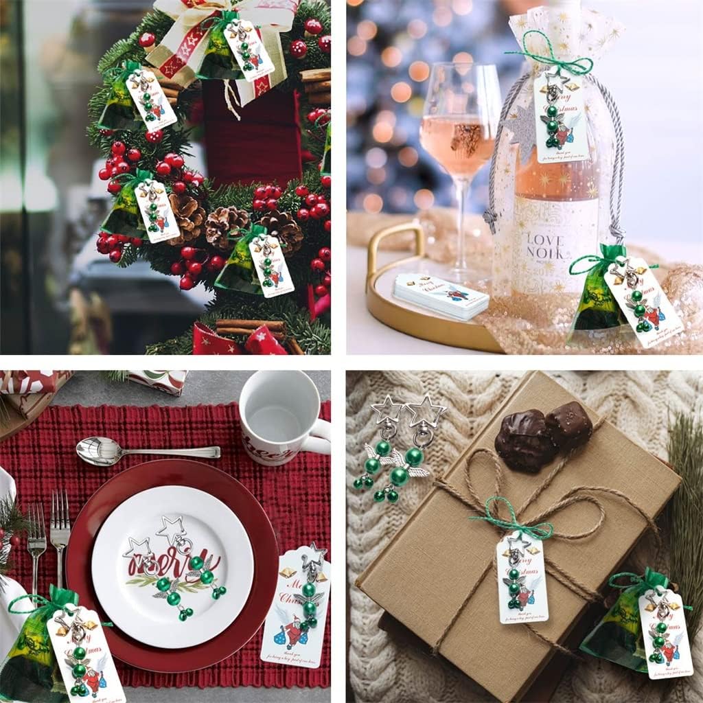WGTYOA 20 Piece Party Favor Decorative Metal during Gift Bag Set Pattern DIY Card Ornament