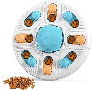 uahpet Dog Puzzle Toys, 2 in 1 Dog Treat Puzzle & Chew Toys, Extra Large Interactive Dog Toys for Mental Stimulation, Dog ...