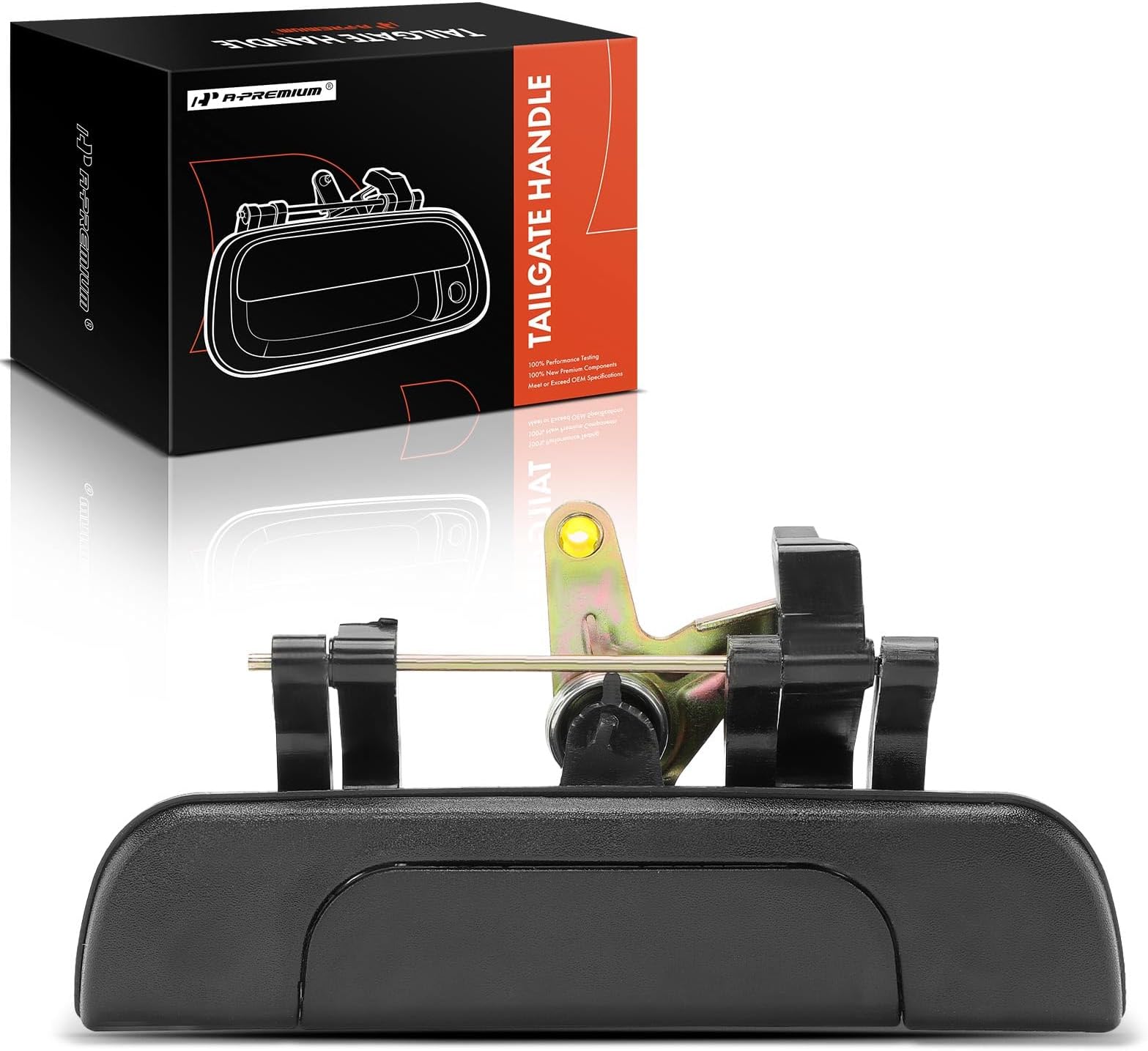 A-Premium - Textured Black Tailgate Handle Liftgate Latch Handle - Compatible with Toyota Tacoma 1995-2004 Pickup - Replace# TO1915102, 6909035010, 69090-35010