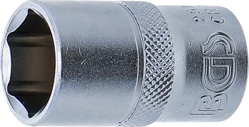 Soquete sextavado BGS 2916 com encaixe quadrado de 12,5 mm (1/2 pol.) e medida de 16 mm, 1 unidade