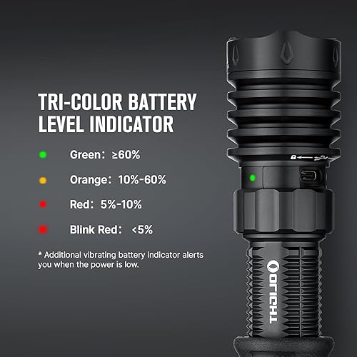 Miniatura 4 de OLIGHT Warrior X 4 Linterna táctica recargable de 2,600 lúmenes de alto nivel con lanzador de largo alcance de 2,066.9 ft, potente luz de