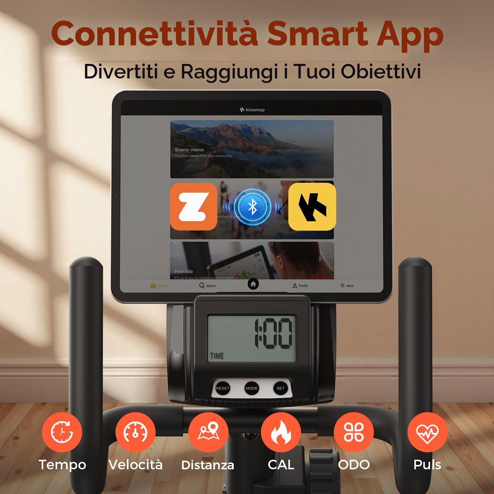 YOSUDA 2026 Upgrade Cyclette orizzontale, 16 Livelli di Resistenza, Sedile XL comfort 4D regolabile, App/Bluetooth, Colonna pieghevole, 160 KG/190 CM, Cyclette da seduta, Cyclette professionale