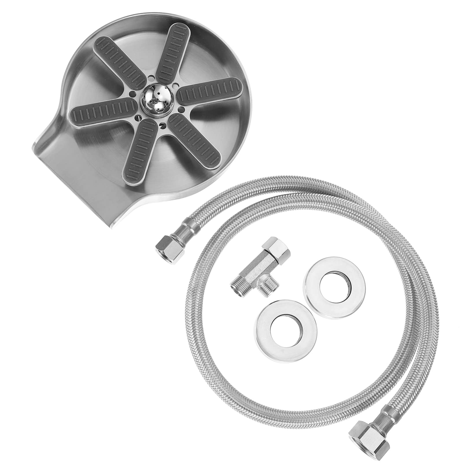 1 Set sciacquatrice per Vetro lavello in Acciaio Inox lavabottiglie sciacquatrice ad Alta Pressione per Birra Bar Cucina KTV ristoranti caffè Accessori per lavelli