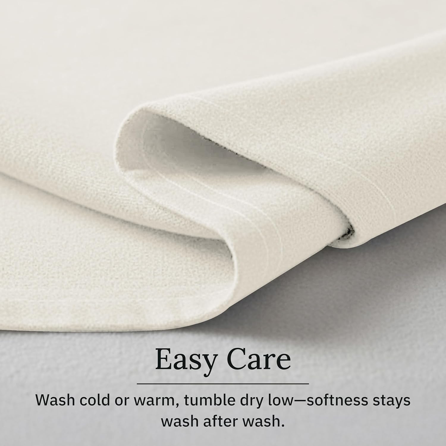 California Design Den Flannel Extra Deep Pocket King Sheet Set - Made in Portugal 100% Cotton, Triple-Brushed, Thick, Velvet Soft 4-Piece King Size Bed Sheets Set - Coconut White - Image 5