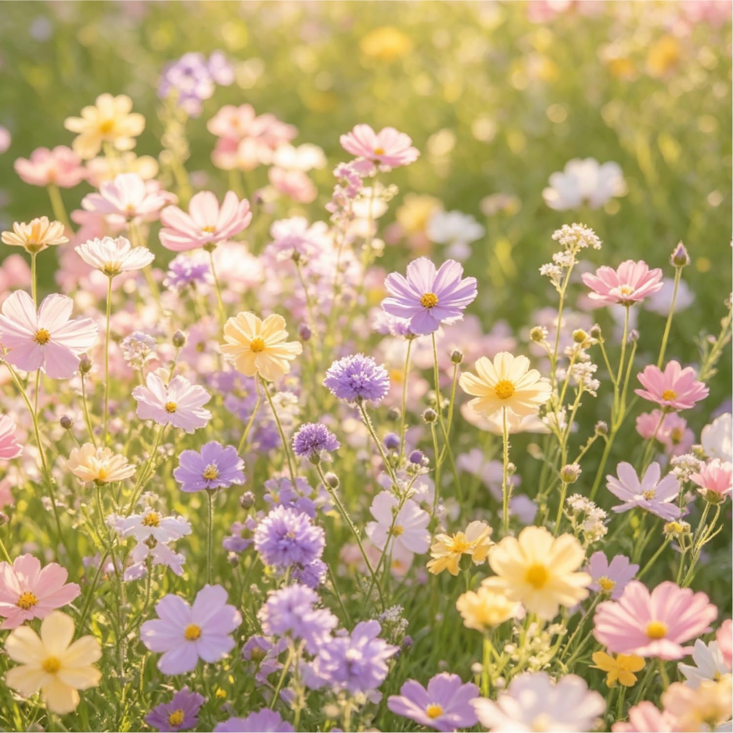 Wildflowers Seeds-Hardy Perennial Delights for Spectacular Garden Displays，Strong Plants that Grow Well-500pcs-F
