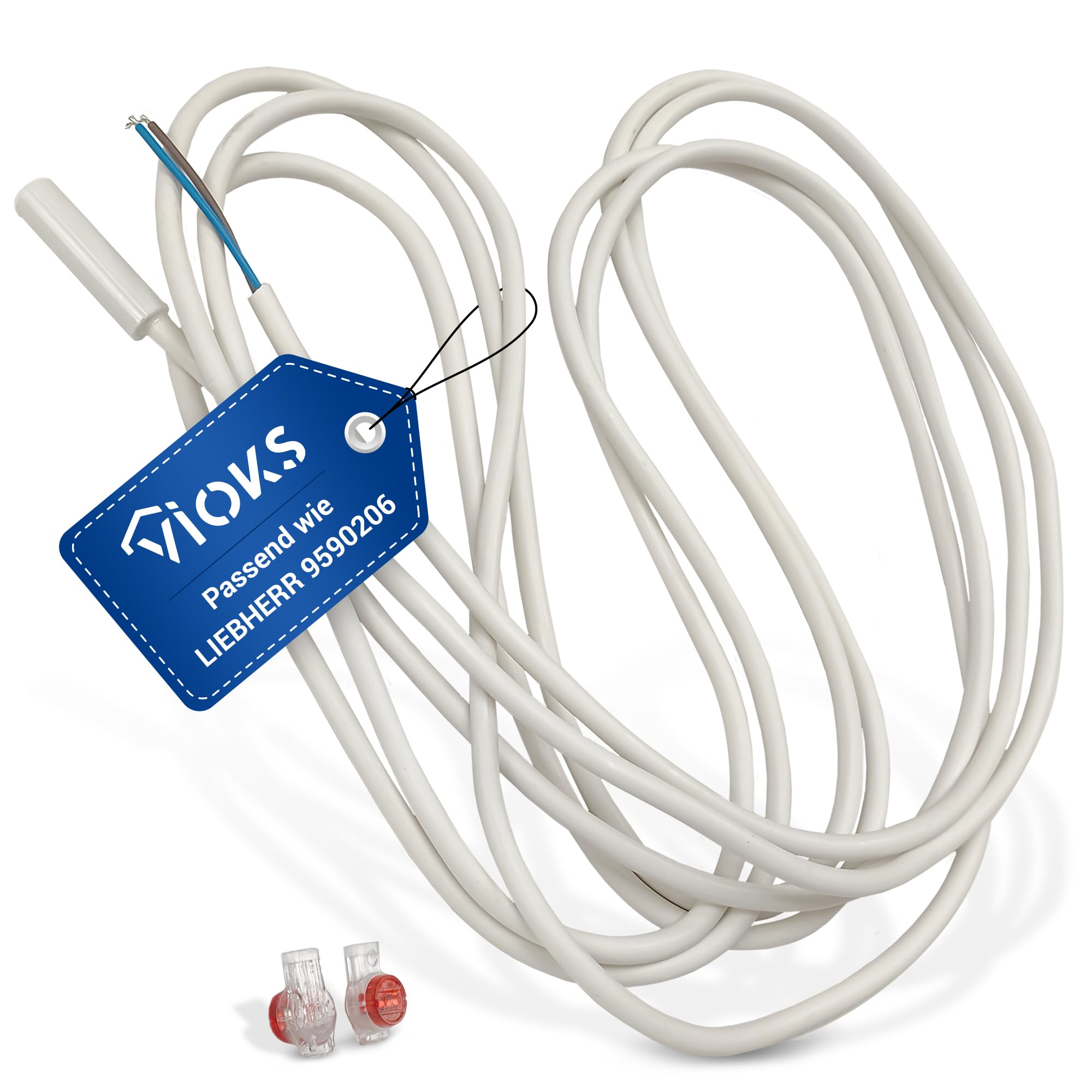 Sensor de temperatura evaporador – Sensor de temperatura de repuesto para Liebherr 9590206 4,7 kOhm Victron Sensor, impermeable, sensor de temperatura