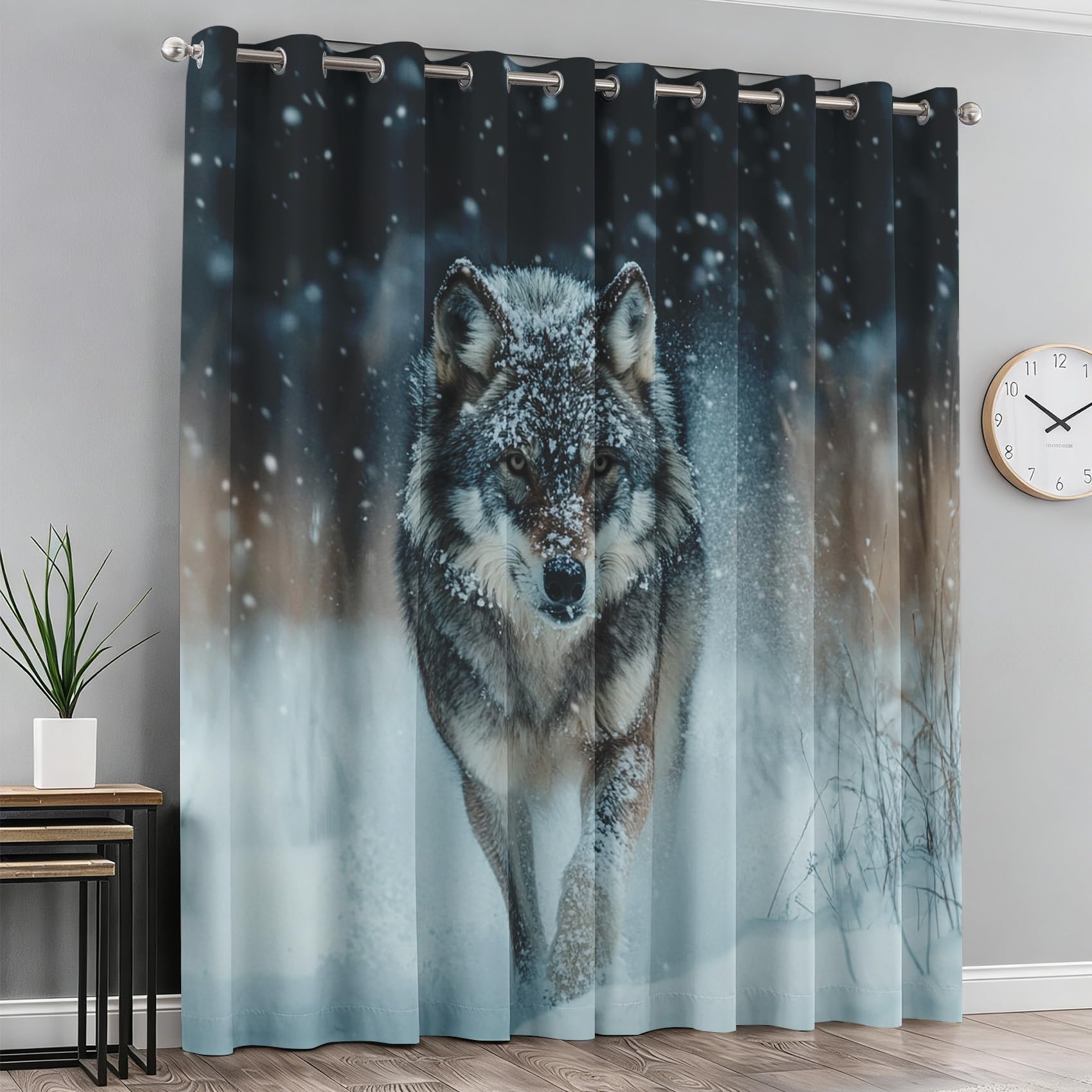 Rideau occultant loup pour créer une ambiance cocooning dans le salon
