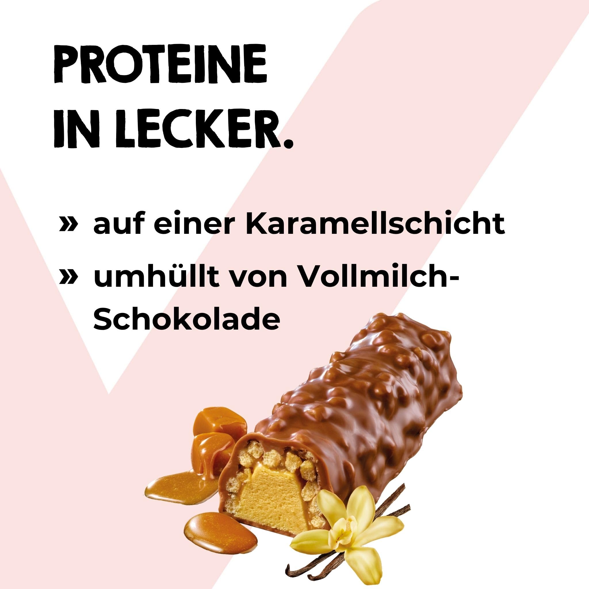 Power System Crunchy Bar Proteinriegel Vanilla-Caramel 21 x 45g