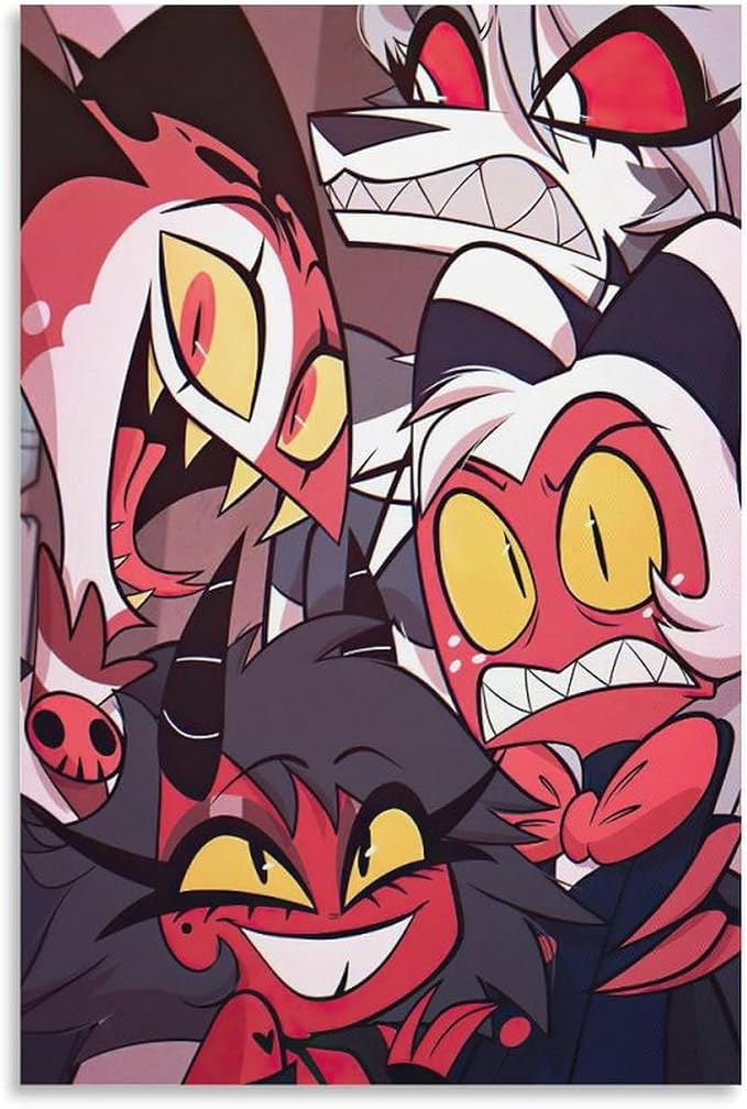 Amazon.com: Helluva Boss Poster Anime Art Wall Decorative Wallpaper (1 ...