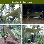 Sunyear Camping Hammock with Rain Fly Tent | Easy Assembly, Waterproof Camping Hammock with Net and Protective Cover | Comprehensive Camping Kit| Sturdy, Resistant Hammock and Tent