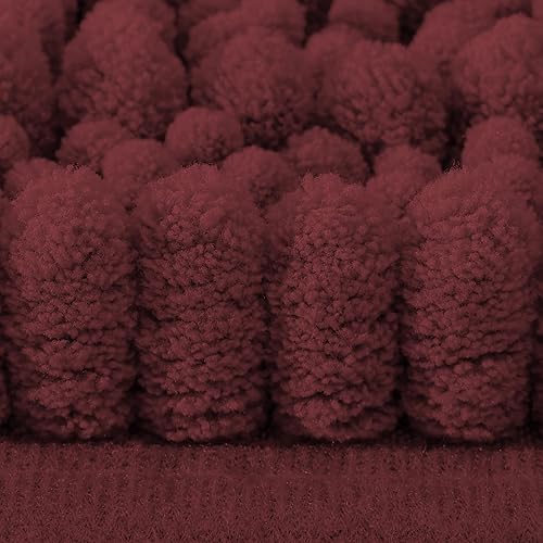 Miniatura 266 de Smiry Alfombras de Baño 24 x 16 pulgadas, Tapetes de Baño de Chenilla Extra Suaves y Absorbentes, Respaldo de Goma Antideslizante, Lavable a Azul