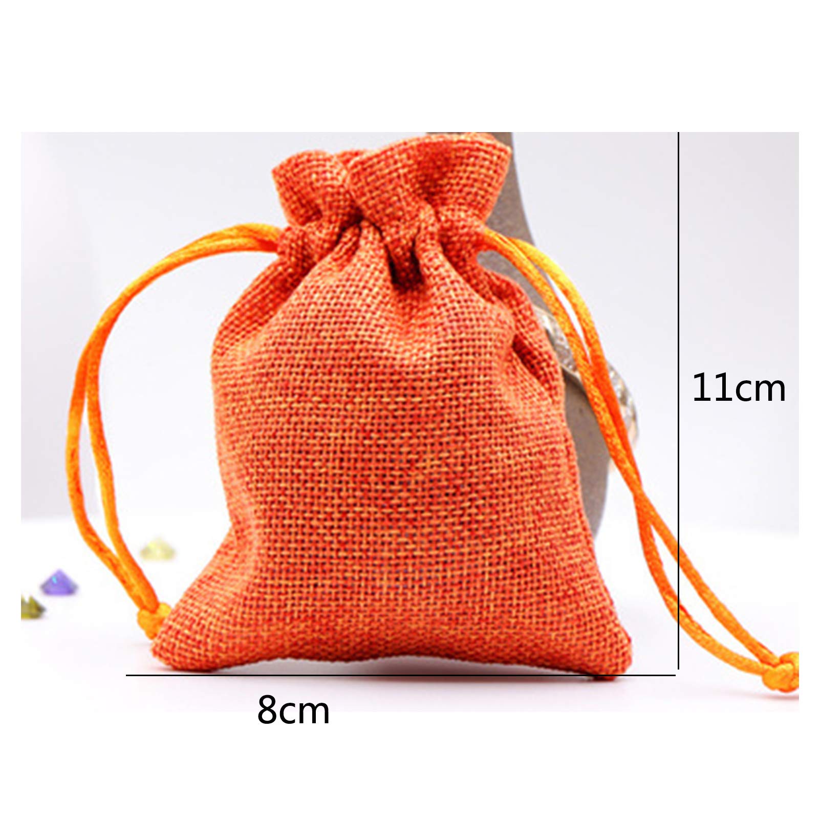 bandezid Jutesäckchen Jute-Sack Jute-Beutel für Adventskalender Jutebeutel Stoffbeutel Natur Säckchen Kinderparty Sack Beutel DIY Geburtsta Weihnachten