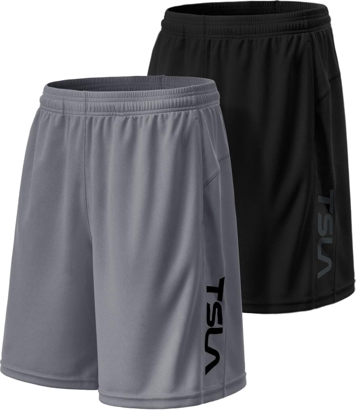 TSLA Men's Active Runners Shorts Sports Workout Quick Dry Sports Shorts