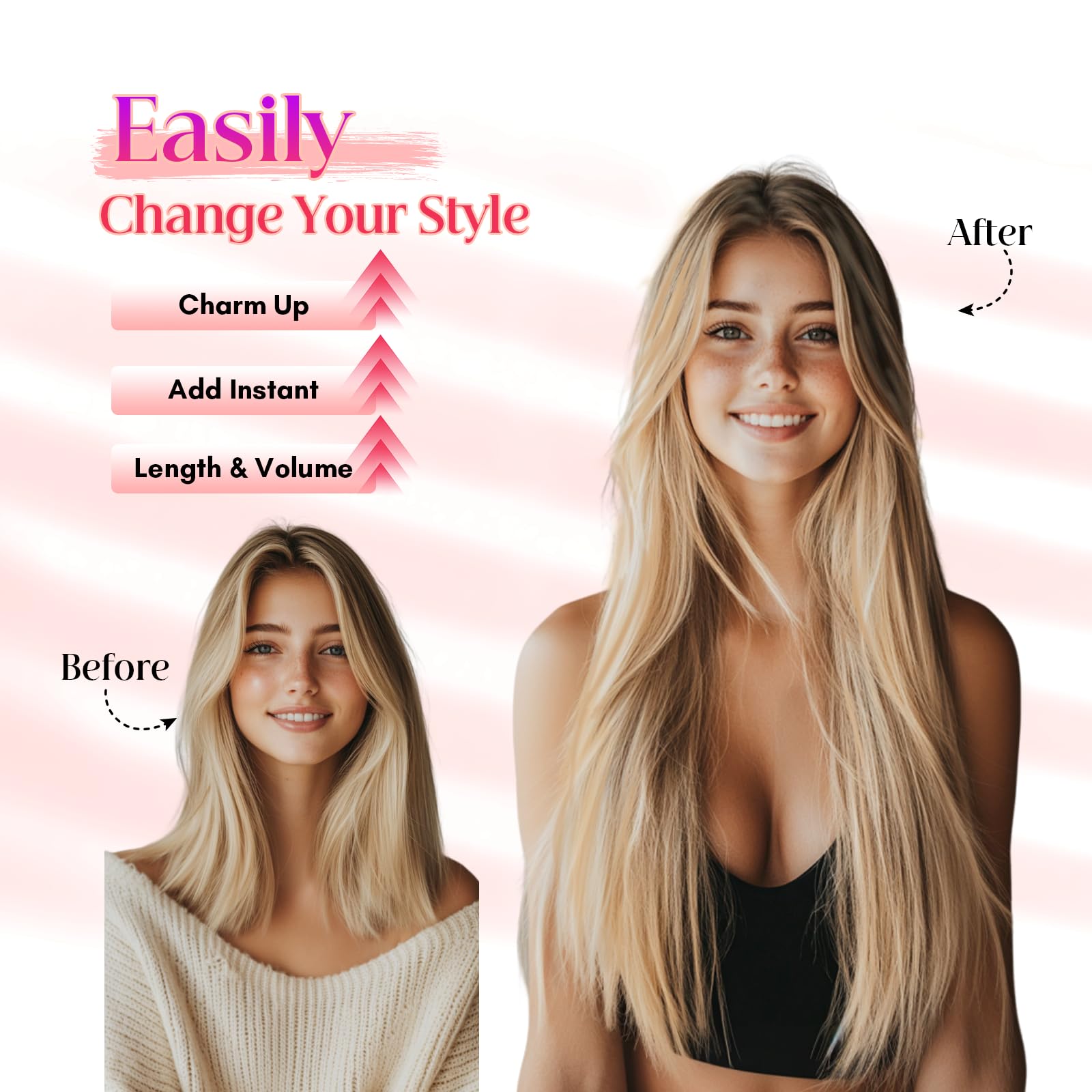 16 Inch Real Human Hair Halo Extensions, Invisible Wire, 65g Weight Amazon.com : Benehair Halo Hair Extensions Real Human Hair  main image 2