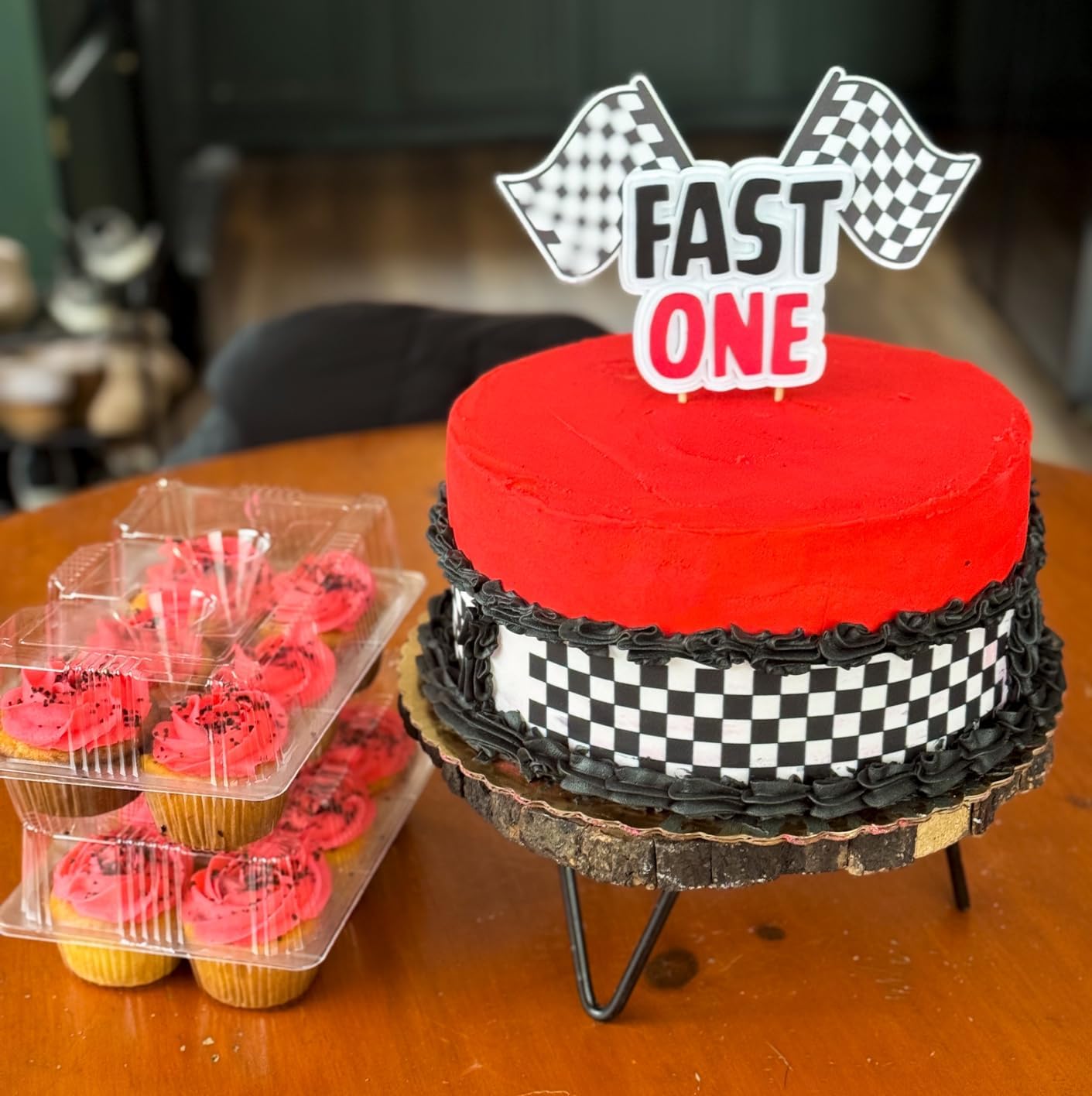 Checks Birthday Cake Borders