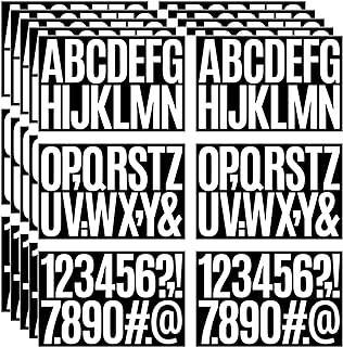 480 Pcs Waterproof 3" Vinyl Alphabet & Number Stickers - Self-Adhesive for Mailboxes, Windows, Doors, Signs, Vehicles & More, White