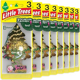 Little Trees Car Air Freshener | Hanging Tree Provides Long Lasting Scent for Auto and Home | Enchanted, 24 Air Fresheners