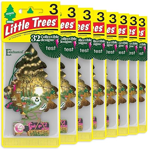 Miniatura 30 de LITTLE TREES Ambientador de aire para coche, árbol colgante que proporciona un aroma duradero para el automóvil y el hogar Cuero, 24 ambientadores