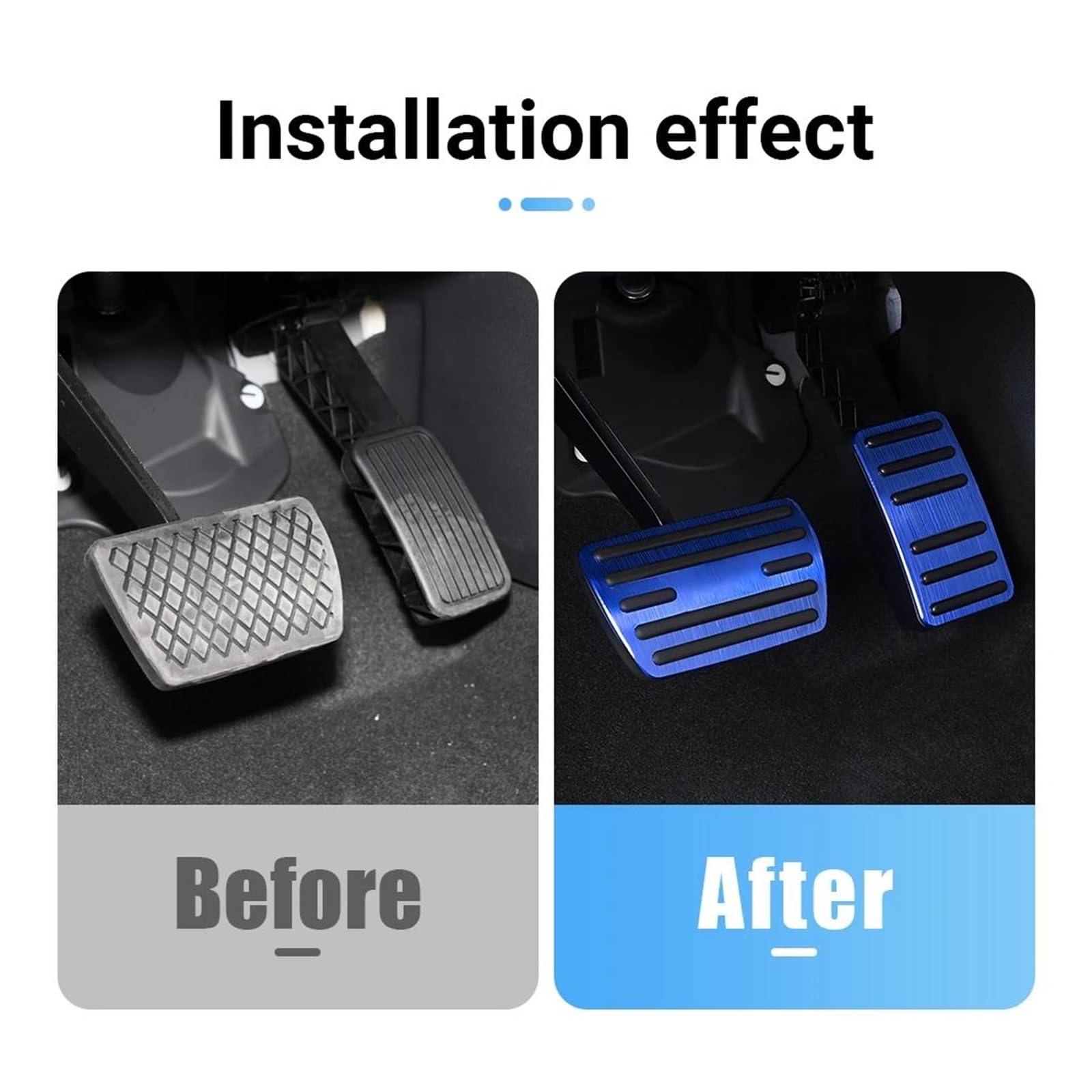 Gaspedal Abdeckung Für CR-V 6. Generation Gaspedal Bremspedal | 2023-2025 Aluminiumlegierung(Blau)