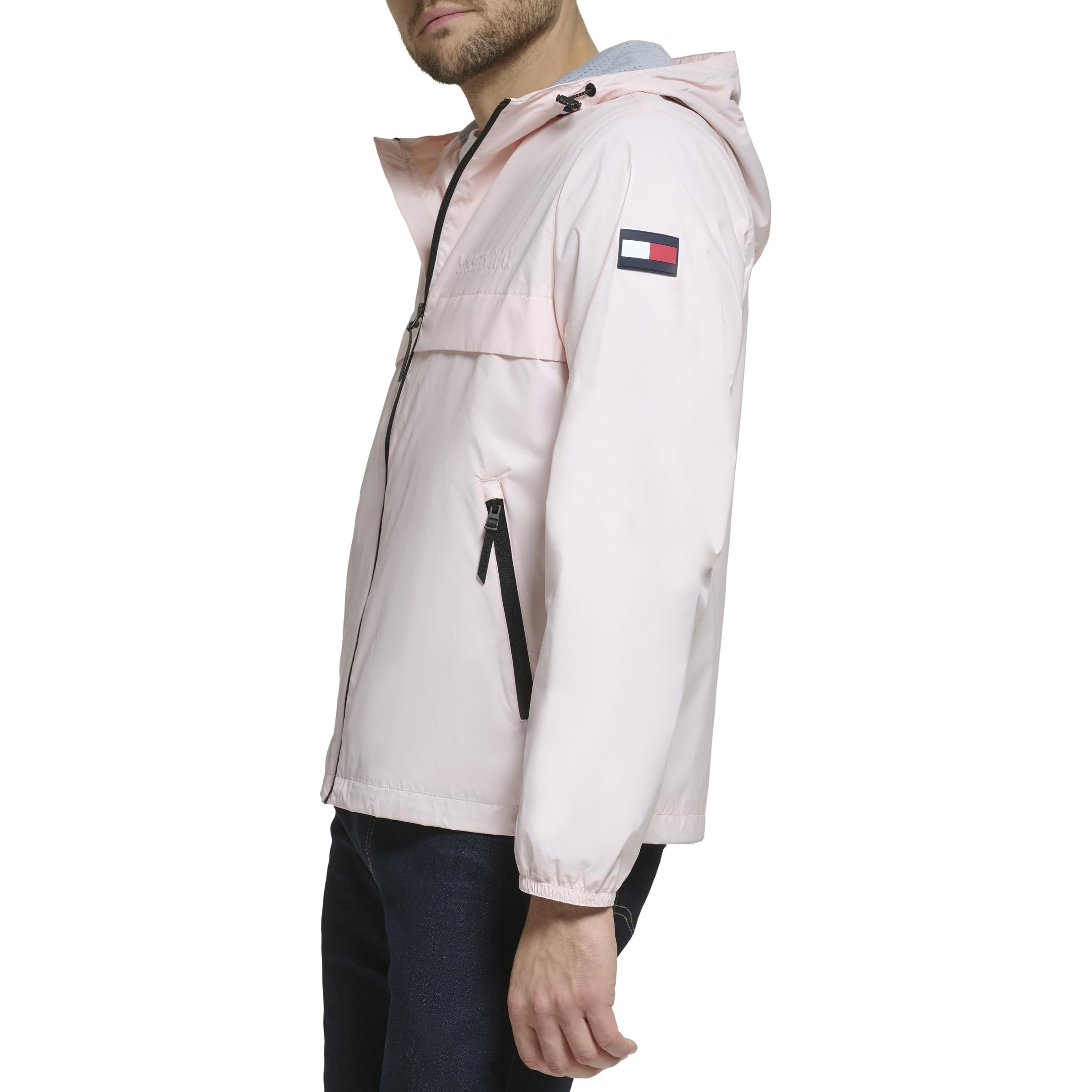 Tommy Hilfiger Herren Simple Hooded Rain Jacket Regenjacke mit Kapuze