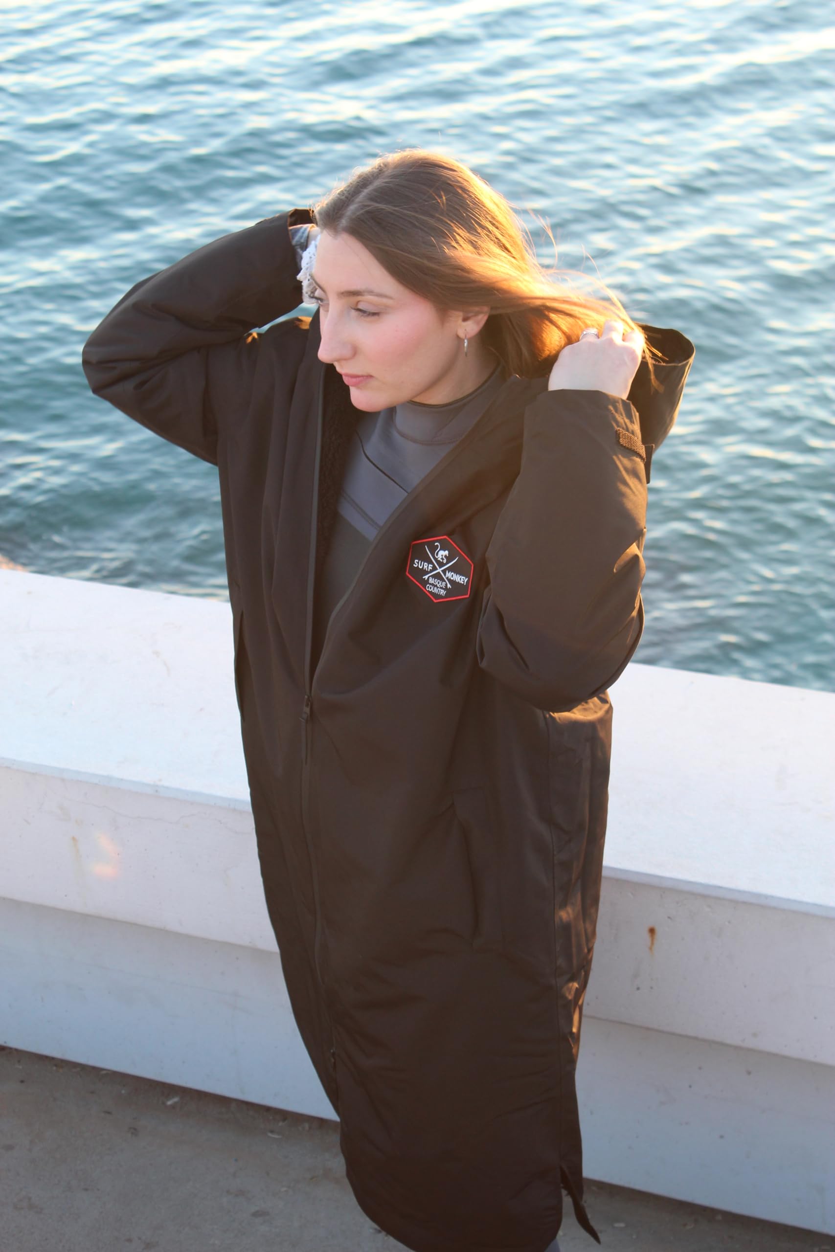 Surf Poncho für den Winter, wasserdicht, für Erwachsene