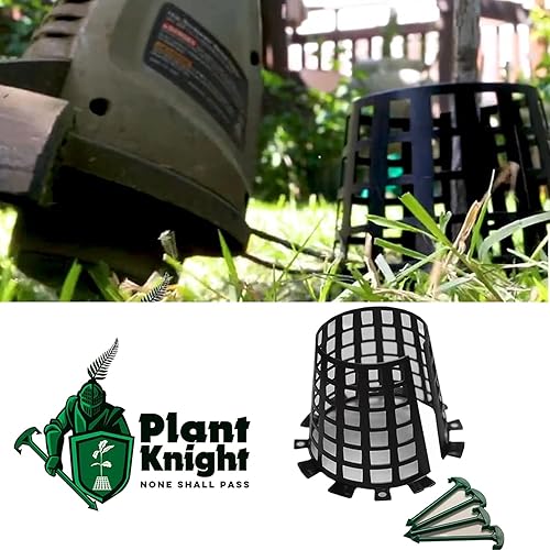 Miniatura 5 de Protector de plástico para prevención de animales de árboles y plantas para césped, jardín, flores, verduras, arbustos y plantones, paquete de 3