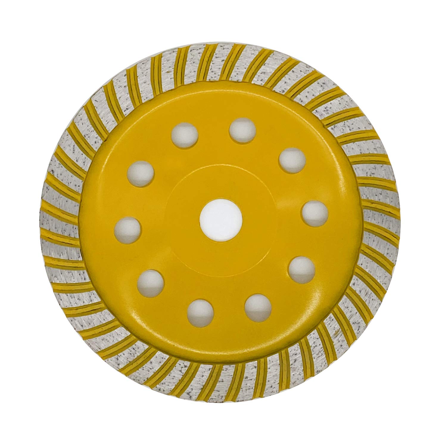 HHRFCS Ściernica, garnek diamentowy, tarcza szlifierska kątowa do: betonu, marmuru, granitu, kamienia naturalnego, cementu (180 mm - Turbo Row)