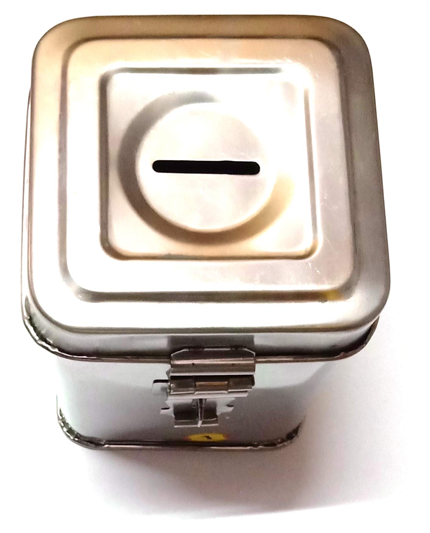Coin Box Stainless Steel Small (14 CM x 10 CM)-image-25