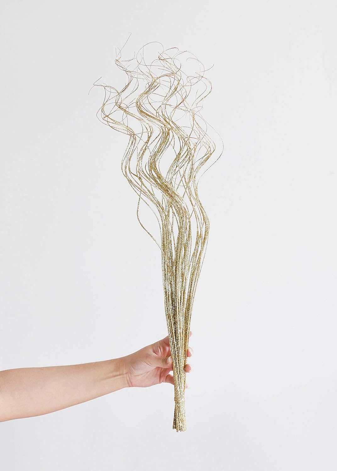24-28" Gold Sparkle Curly Ting Ting Branch