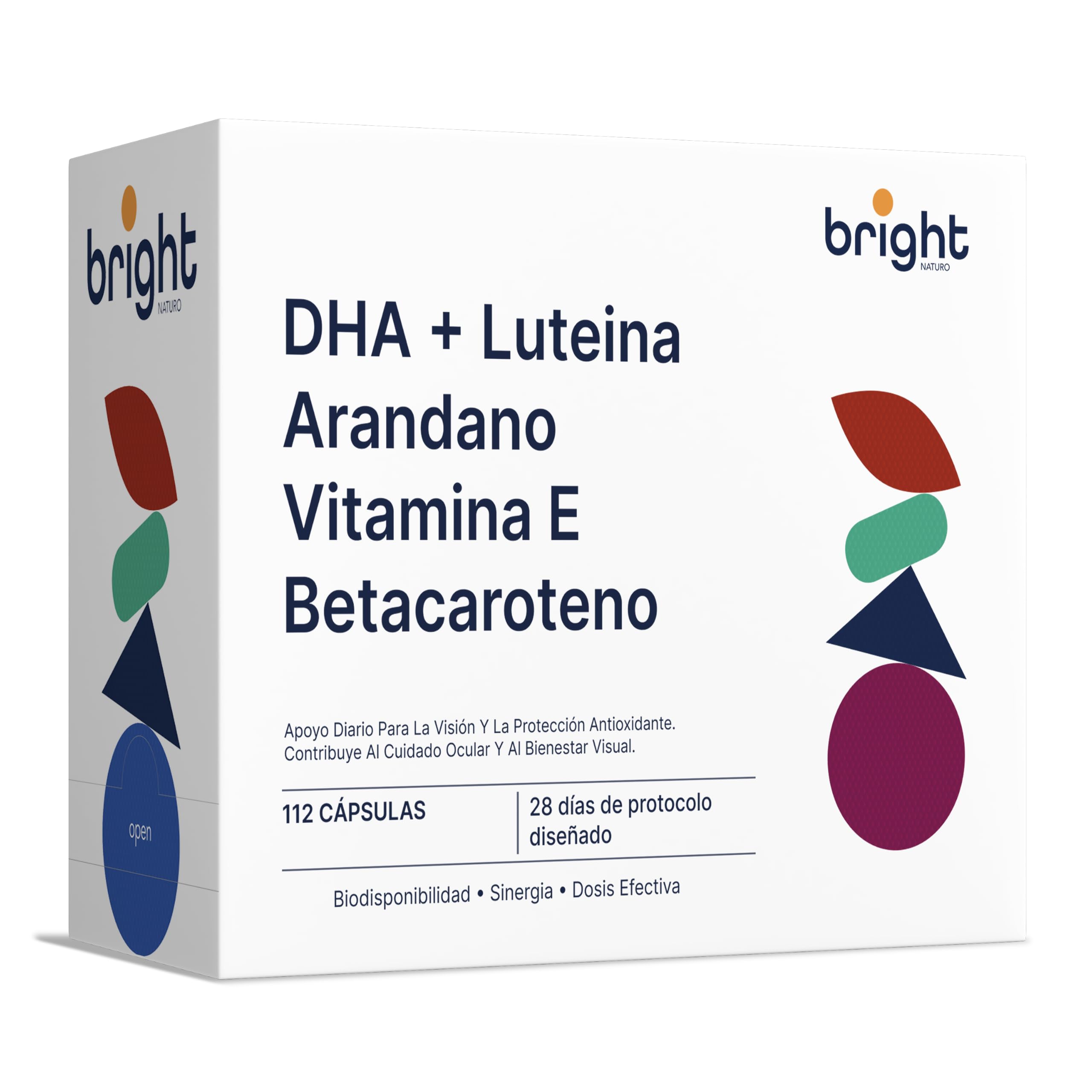 Omega 3 para los ojos con Luteína, Arándano, Vitamina E y Betacaroteno | 28 Dosis Diarias para proteger y mejorar tu visión | Omega 3 para ojo seco