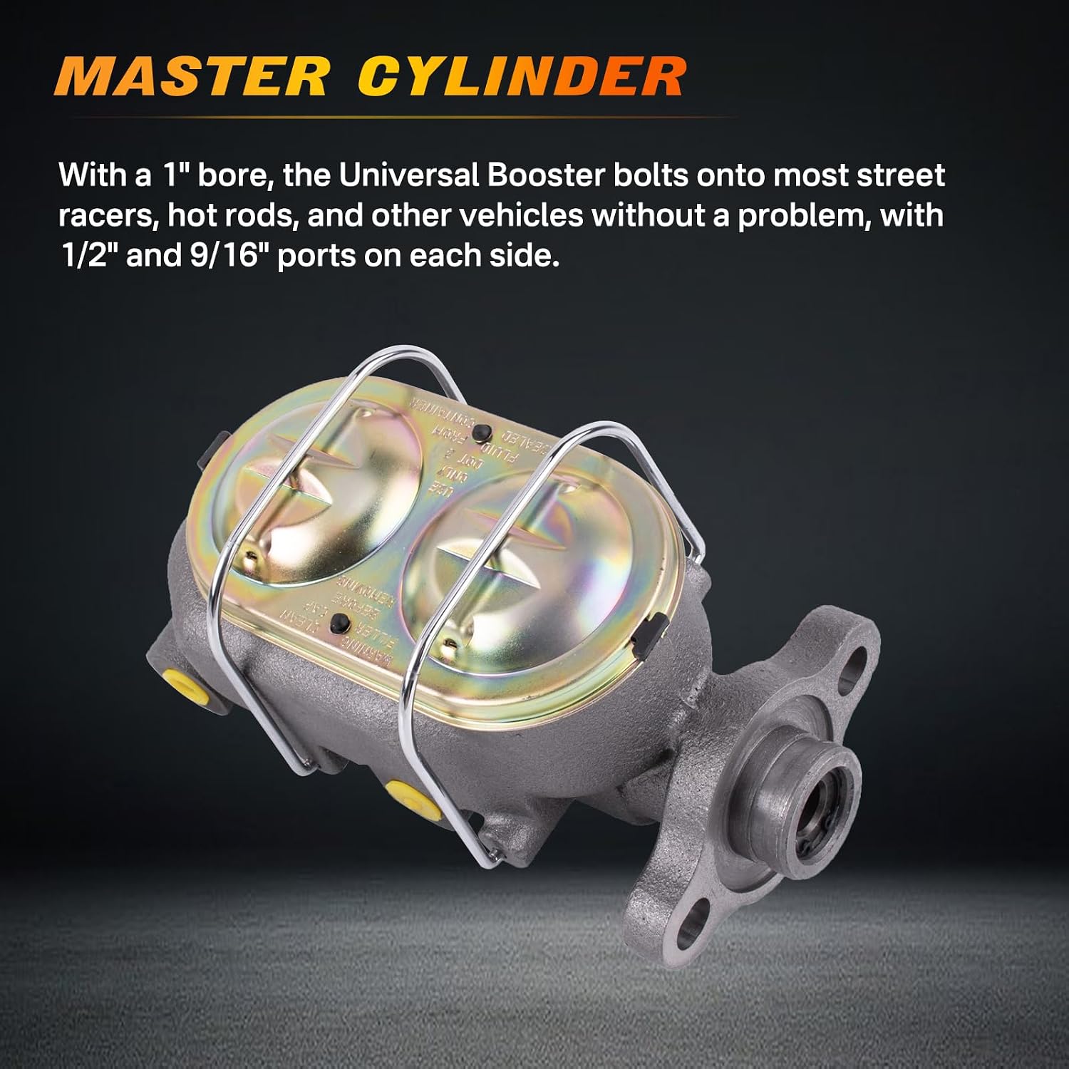 8" Zinc Single Power Brake Booster/Master Cylinder Conversion Kit Disc/Drum Proportioning Valve Brakes Compatible with 1960-1966 Chevy(Chevrolet) Truck Suburban K20 K10 C10 C20 C30 3.8L 4.6L