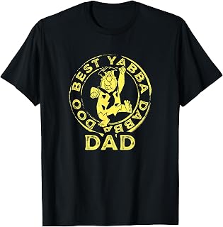 The Flintstones Fred Best Yabba Dabba Doo Dad Yellow Stamp T-Shirt